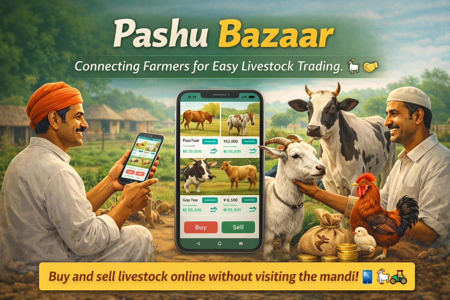 Pashu Bazaar – Buy & Sell Livestock Online in Bihar